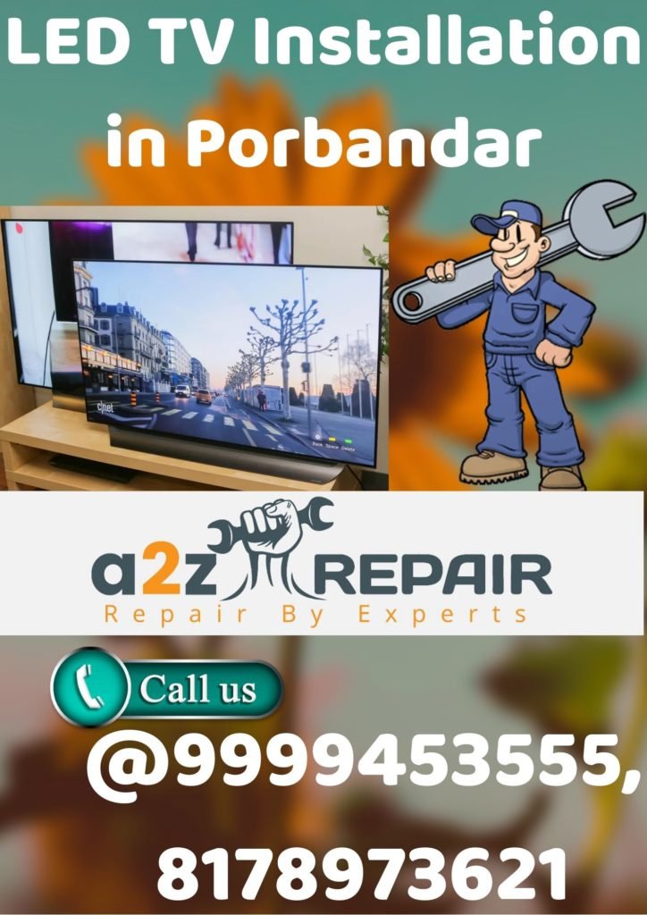 LED TV Installation in Porbandar