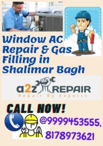 Read more about the article Window AC Repair & Gas Filling in Shalimar Bagh